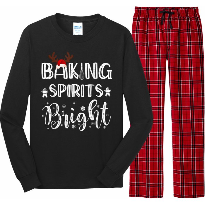 Funny Baking Spirits Bright Christmas Long Sleeve Pajama Set