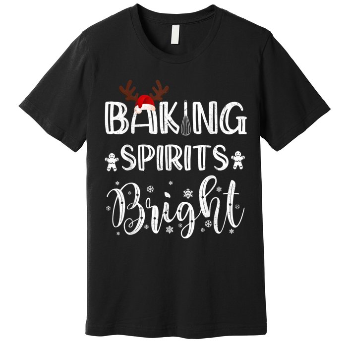 Funny Baking Spirits Bright Christmas Premium T-Shirt