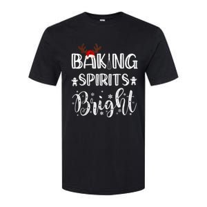 Funny Baking Spirits Bright Christmas Softstyle CVC T-Shirt