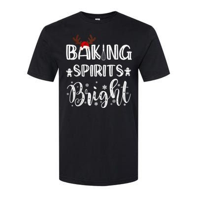 Funny Baking Spirits Bright Christmas Softstyle CVC T-Shirt