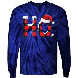 Funnysoccer Ball Santa Hat Christmas Lights Tie-Dye Long Sleeve Shirt