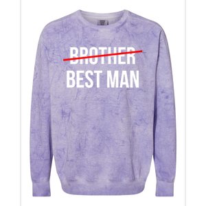 From Brother To Best Wedding Party Grooms Proposal Gift Colorblast Crewneck Sweatshirt