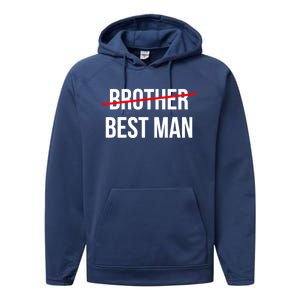 From Brother To Best Wedding Party Grooms Proposal Gift Performance Fleece Hoodie