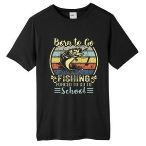 Funny Born To Go Fishing Bass Fish Fisherman Tall Fusion ChromaSoft Performance T-Shirt