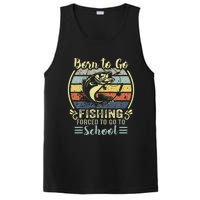 Funny Born To Go Fishing Bass Fish Fisherman PosiCharge Competitor Tank