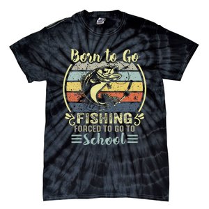 Funny Born To Go Fishing Bass Fish Fisherman Tie-Dye T-Shirt