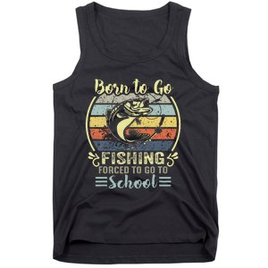 Funny Born To Go Fishing Bass Fish Fisherman Tank Top