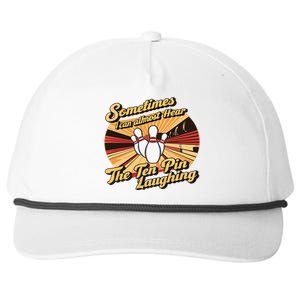 Funny Bowling Ten Pin Laughing Snapback Five-Panel Rope Hat