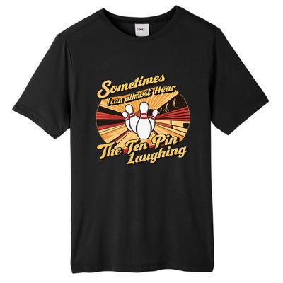 Funny Bowling Ten Pin Laughing Tall Fusion ChromaSoft Performance T-Shirt