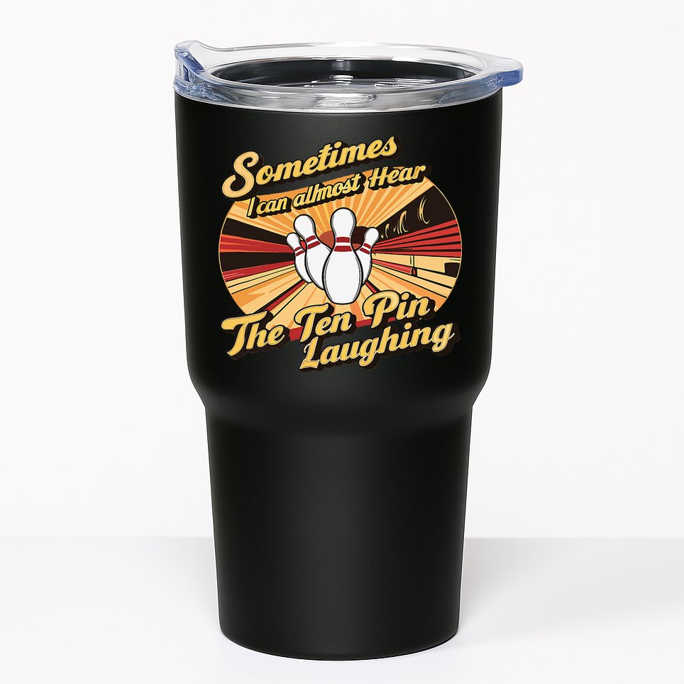 Funny Bowling Ten Pin Laughing Tumbler