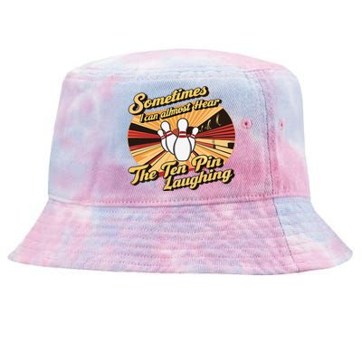 Funny Bowling Ten Pin Laughing Tie-Dyed Bucket Hat