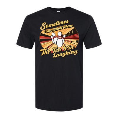 Funny Bowling Ten Pin Laughing Softstyle CVC T-Shirt