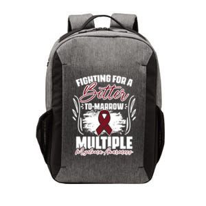 Fighting Better Tomarrow Support Multiple Myeloma Survivor Gift Vector Backpack