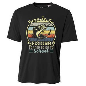 Funny Born To Go Fishing Bass Fish Fisherman Cute Cooling Performance Crew T-Shirt