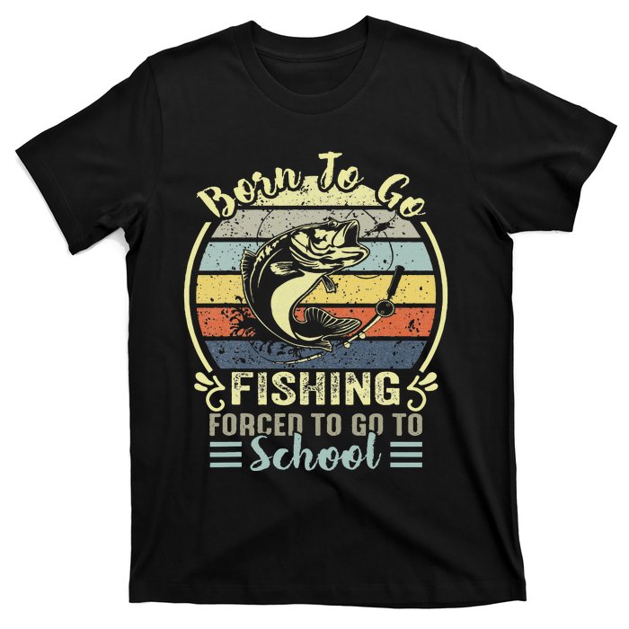 Funny Born To Go Fishing Bass Fish Fisherman Cute T-Shirt