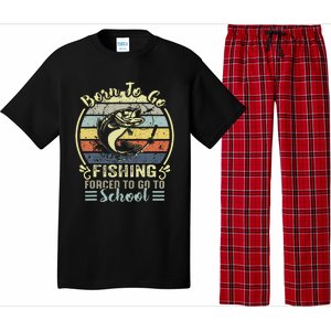 Funny Born To Go Fishing Bass Fish Fisherman Cute Pajama Set