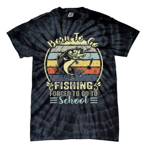 Funny Born To Go Fishing Bass Fish Fisherman Cute Tie-Dye T-Shirt