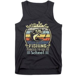 Funny Born To Go Fishing Bass Fish Fisherman Cute Tank Top