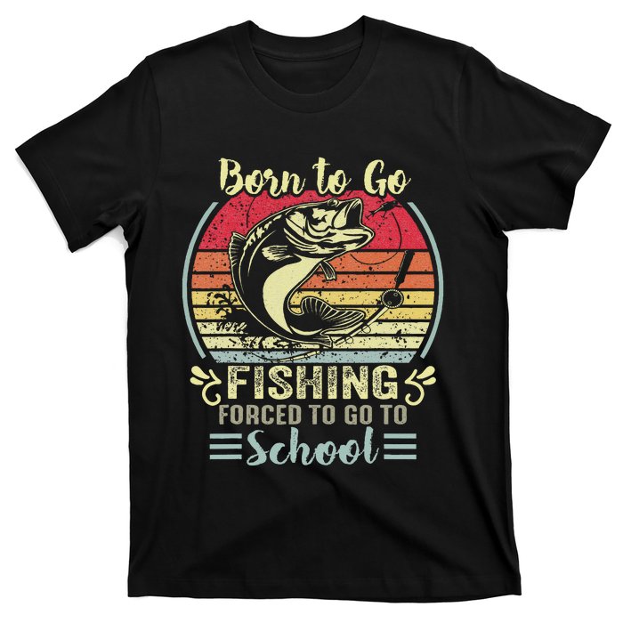 Funny Born To Go Fishing Bass Fish Fisherman T-Shirt