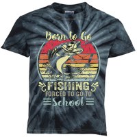 Funny Born To Go Fishing Bass Fish Fisherman Kids Tie-Dye T-Shirt