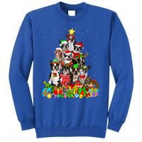 Funny Boston Terrier Dog Christmas Tree Lights Xmas Pajama Meaningful Gift Sweatshirt