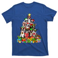 Funny Boston Terrier Dog Christmas Tree Lights Xmas Pajama Meaningful Gift T-Shirt