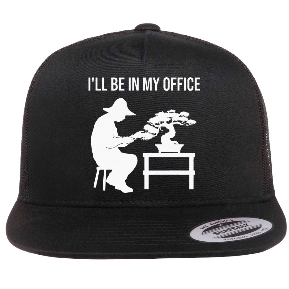 Funny Bonsai Tree Design For Men Women Japanese Gardening Flat Bill Trucker Hat