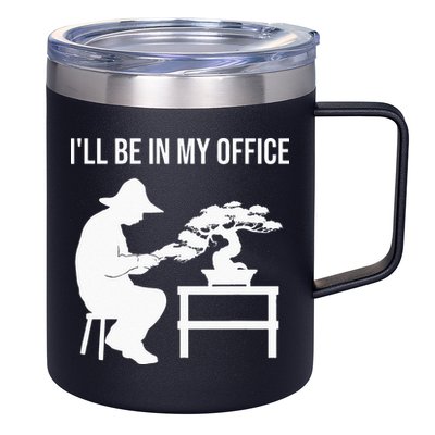 Funny Bonsai Tree Design For Men Women Japanese Gardening 12oz Stainless Steel Coffee Mug