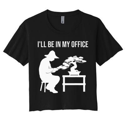 Funny Bonsai Tree Design For Men Women Japanese Gardening Crop Top
