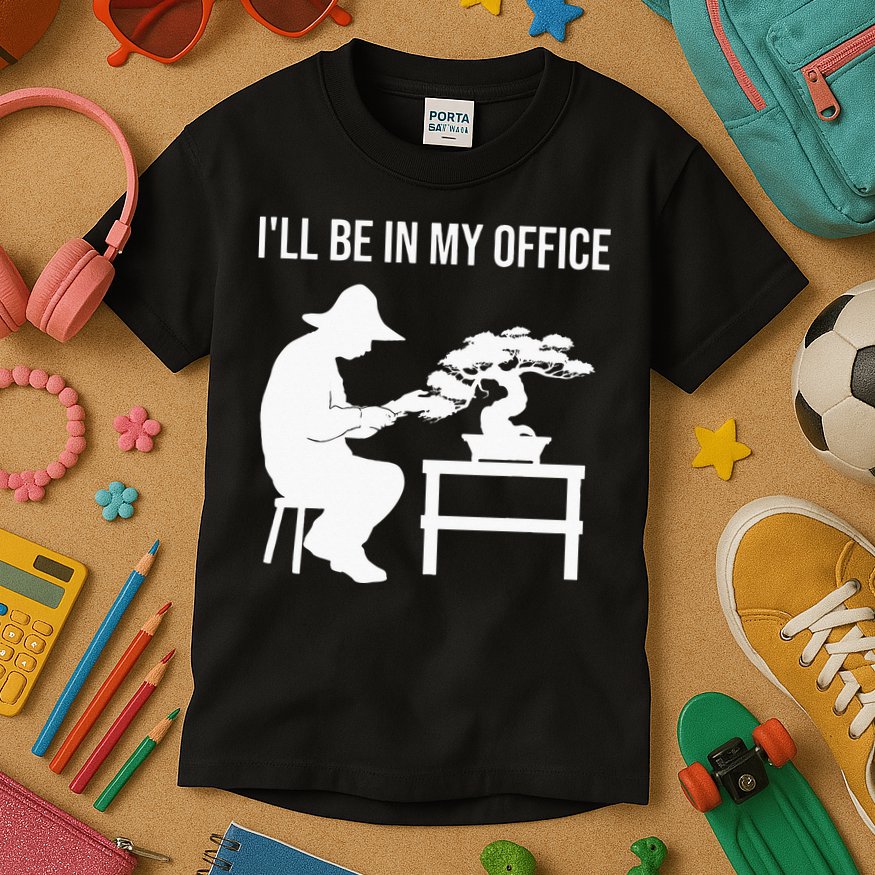Funny Bonsai Tree Design For Men Women Japanese Gardening Kids T-Shirt