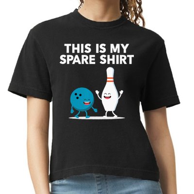Funny Bowling Tee Spare Comfort Colors Boxy T-Shirt
