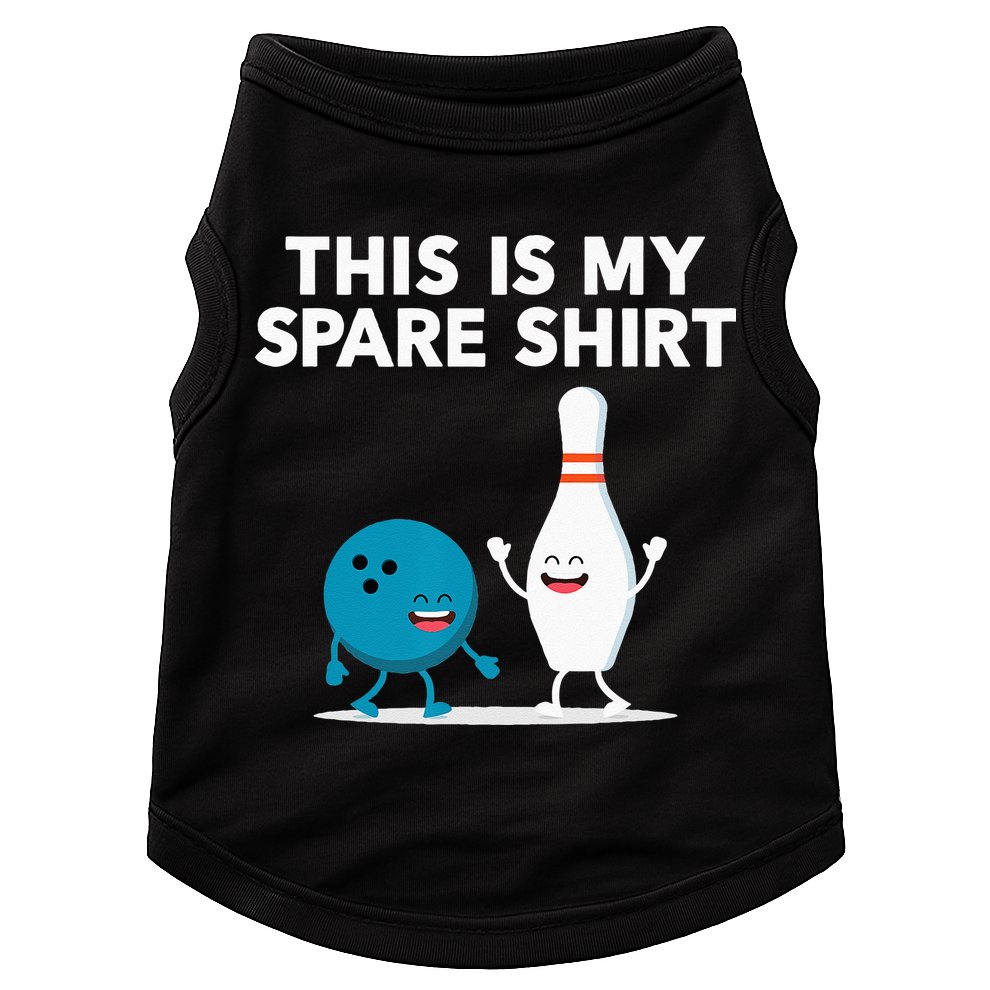 Funny Bowling Tee Spare Doggie Tank