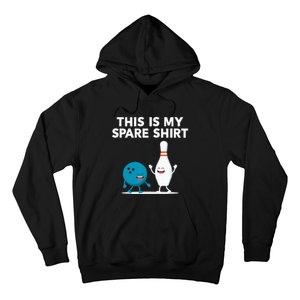 Funny Bowling Tee Spare Hoodie