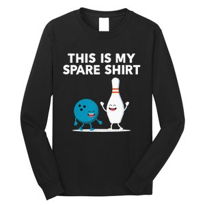 Funny Bowling Tee Spare Long Sleeve Shirt