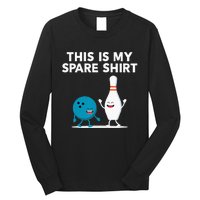 Funny Bowling Tee Spare Long Sleeve Shirt