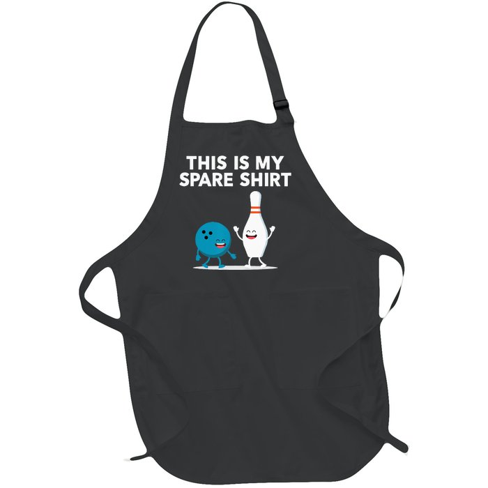 Funny Bowling Tee Spare Full-Length Apron With Pockets