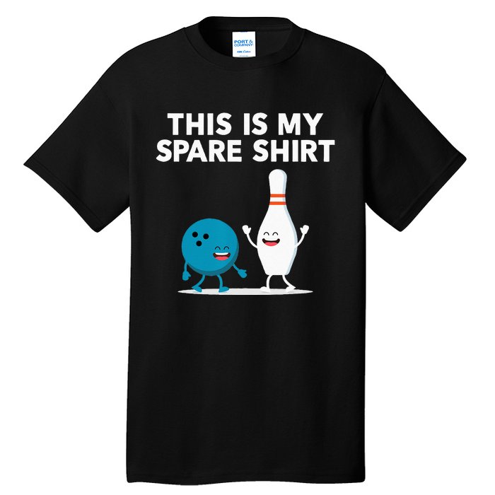 Funny Bowling Tee Spare Tall T-Shirt