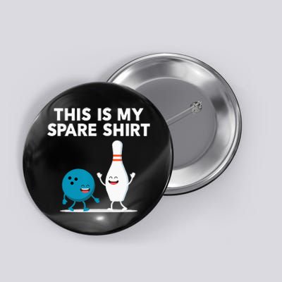 Funny Bowling Tee Spare Button