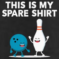 Funny Bowling Tee Spare Adult Drive Performance Visor