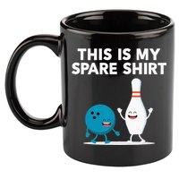 Funny Bowling Tee Spare 11oz C Handle Ceramic Mug