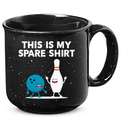 Funny Bowling Tee Spare 15oz Campfire Ceramic Mug