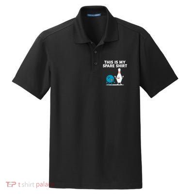 Funny Bowling Tee Spare Dry Zone Grid Polo
