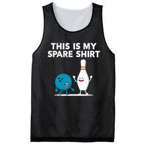 Funny Bowling Tee Spare Mesh Reversible Basketball Jersey Tank