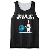 Funny Bowling Tee Spare Mesh Reversible Basketball Jersey Tank