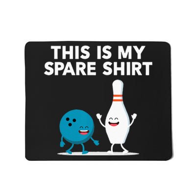 Funny Bowling Tee Spare Mousepad