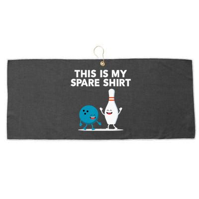 Funny Bowling Tee Spare Large Microfiber Waffle Golf Towel