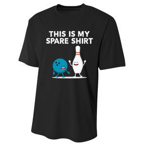 Funny Bowling Tee Spare Performance Sprint T-Shirt