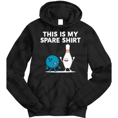 Funny Bowling Tee Spare Tie Dye Hoodie