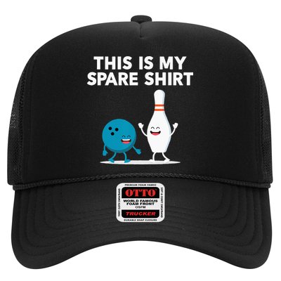 Funny Bowling Tee Spare Trucker Hat