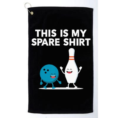 Funny Bowling Tee Spare Platinum Collection Golf Towel